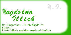 magdolna illich business card